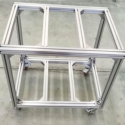 2525 T Slot Alüminyum Profil Eğlenme Ekstrüde Profiller Hızlı Bileşenler Hizmetleri