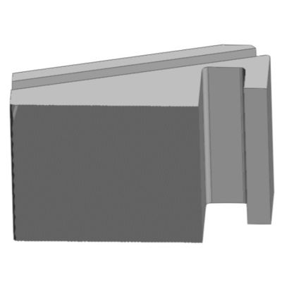 CNC freze çelik Pinza 005 E1 CNC işleme yöntemi ile 88.0x56.0x39.0 mm
