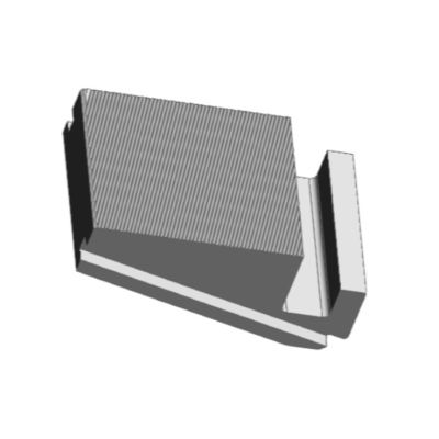 CNC freze çelik Pinza 005 E1 CNC işleme yöntemi ile 88.0x56.0x39.0 mm